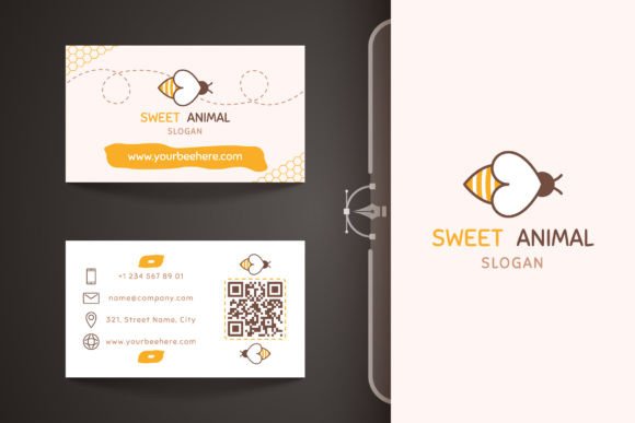 Download Bee Template Business Card - Template business card Collection