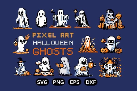 Download Pixel Ghost - Retro-Inspired Pixel Art - Ghost Collection