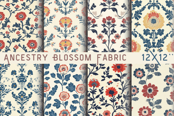 Download Ancestry Blossom Fabric Printable - Premium Resources